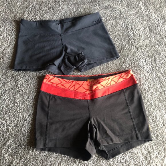 2 Pairs Running Yoga Cardio Shorts - Picture 1 of 6